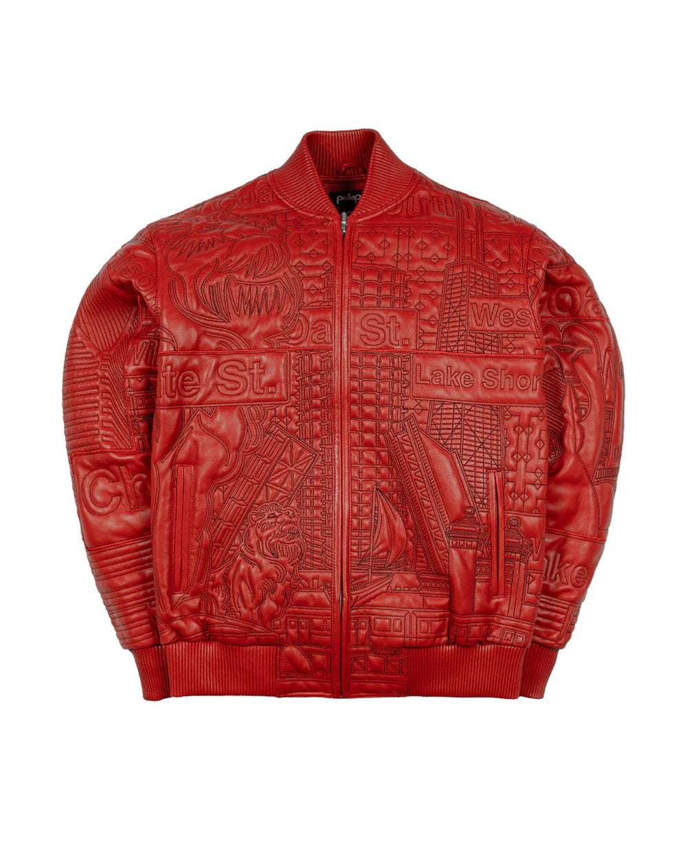 Pelle Pelle Chicago Quilted Jacket 'Red|325-37537-CBB|Top Fashion
