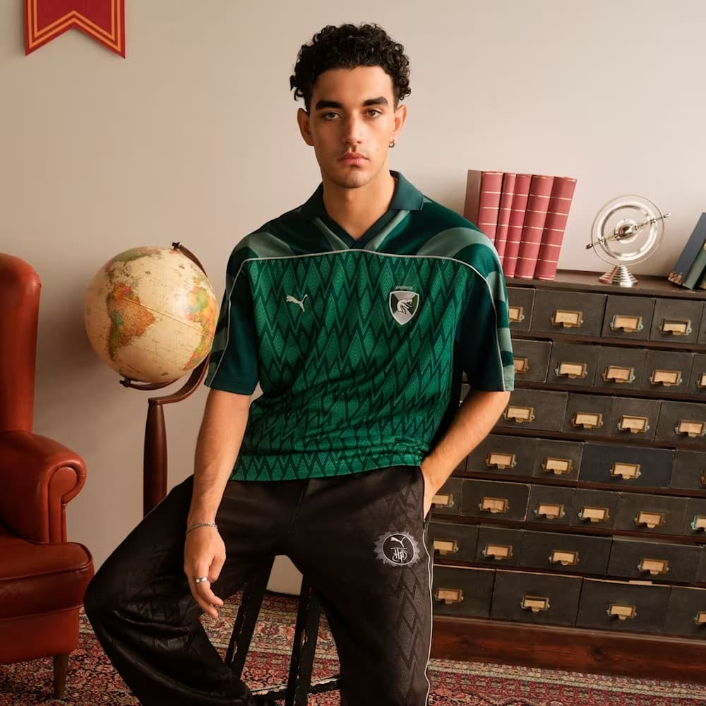 新品　Puma✖︎Harryポッター サッカーユニフォーム風シャツ Lサイズ Puma X Harry Potter Relaxed Football Jersey 'Dark Myrtle|630096-60