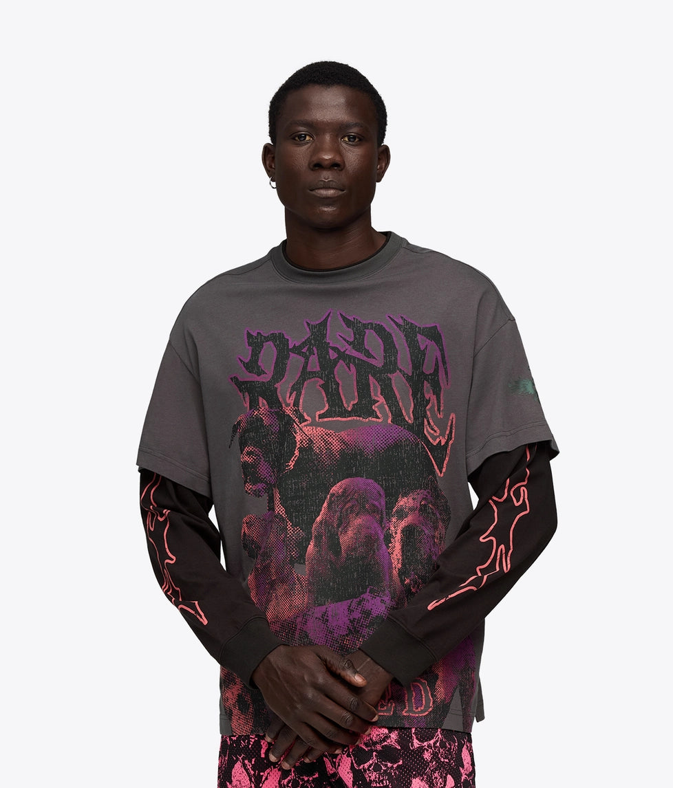 Puma LaMelo World Tournament Long Sleeve Tee 'Dusky Gray|632367-01 Puma LaMelo World Tournament Long Sleeve Tee 'Dusky Gray|632367-01