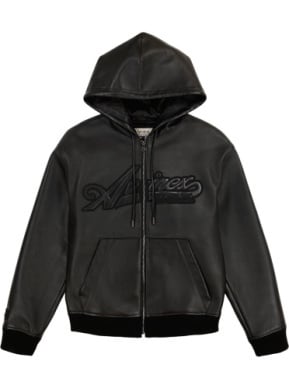 AVIREX ブラック パーカー USA AVIREX パーカー -VARSITY LOGO SWEAT PARKA メンズ レディース