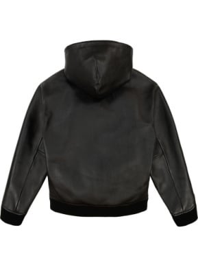 Avirex Nappa Hoodie 'Black|AVF241O21|Top Fashion