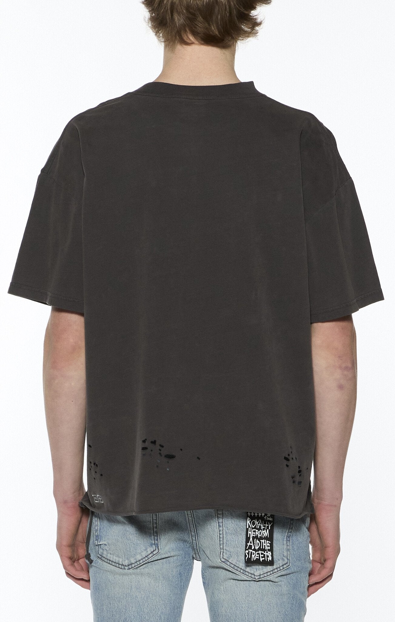 Ksubi Hendrix Ekcess Tee 'Old Black|MPF25TE020-001|Top Fashion