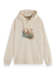 S&S Loose Fit Embroidered Artwork Hoodie