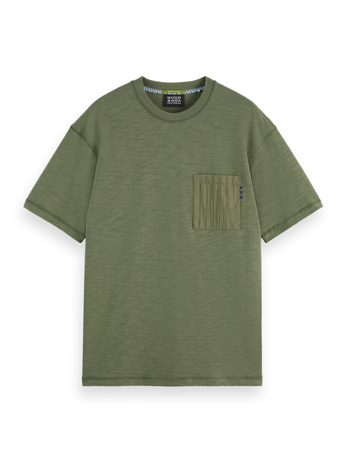 S&S Relaxed Fit Patchwork Pocket Tee
