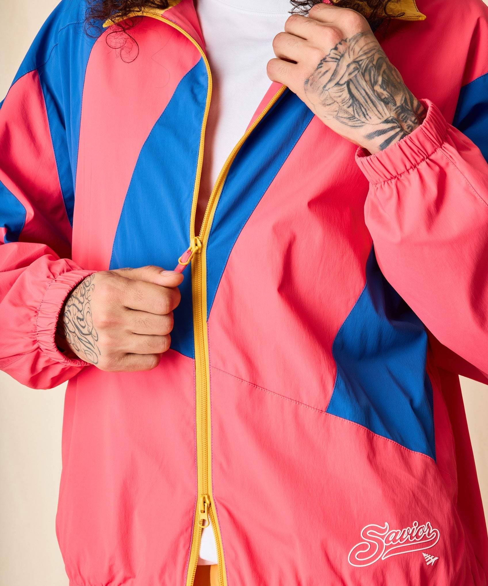 Jae Tips x Planes All World Track Jacket 'Coral Red|410086-CRLRD