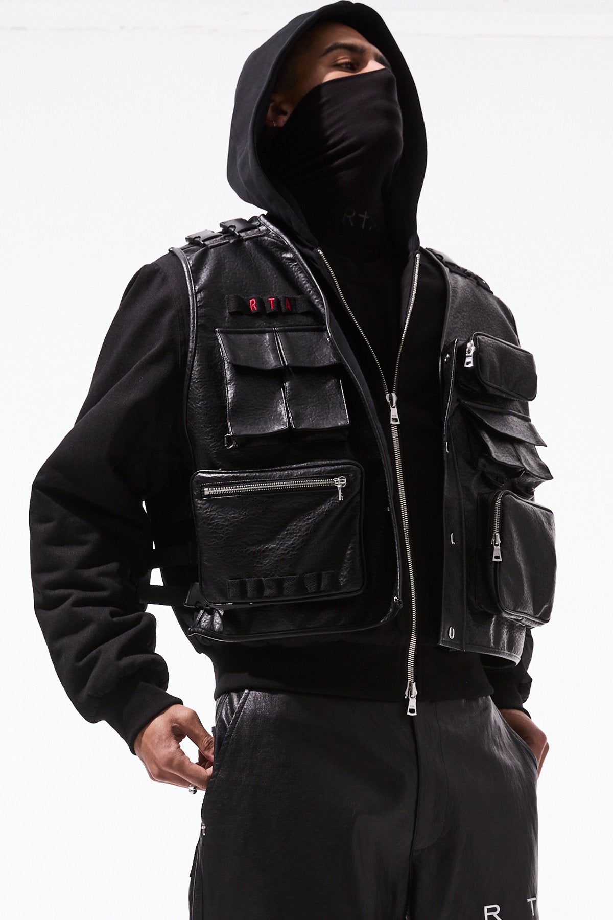 RTA Matte Black Tactical Geronimo Jacket