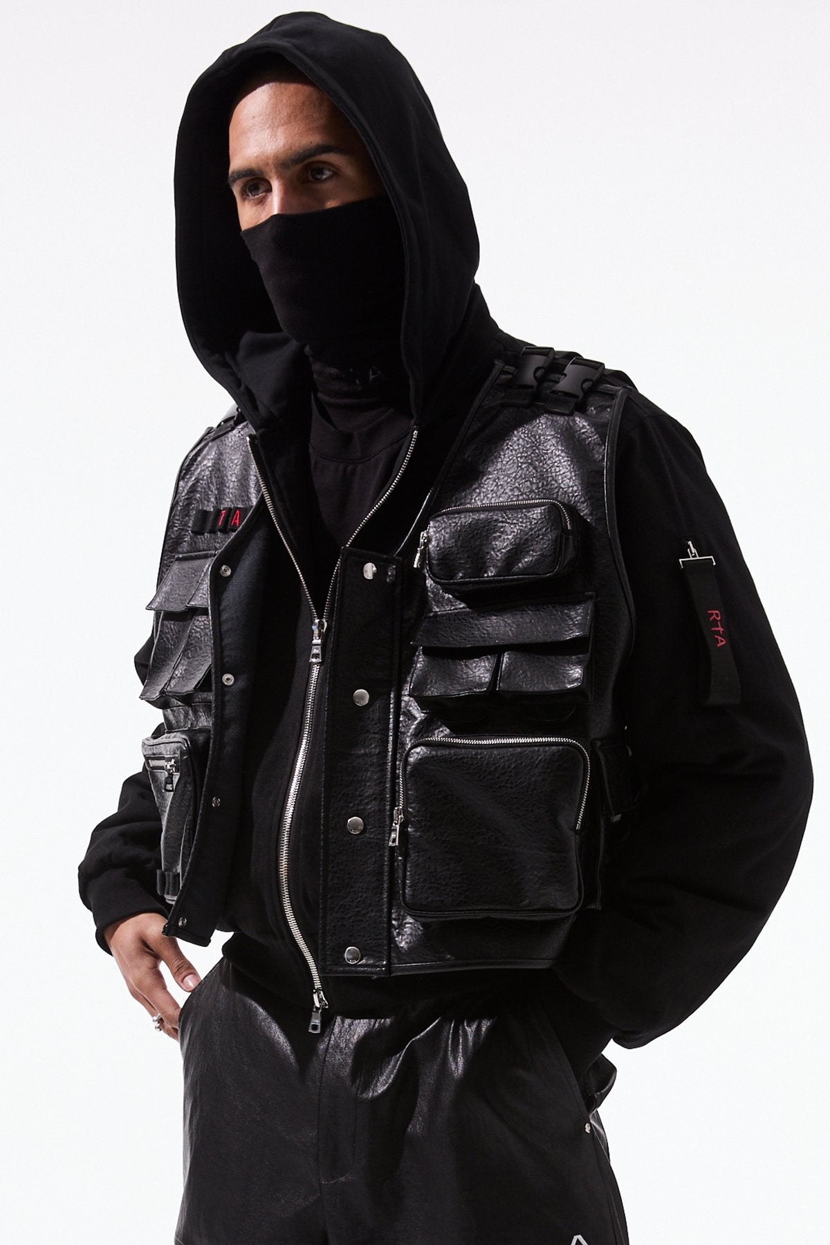 RTA Matte Black Tactical Geronimo Jacket