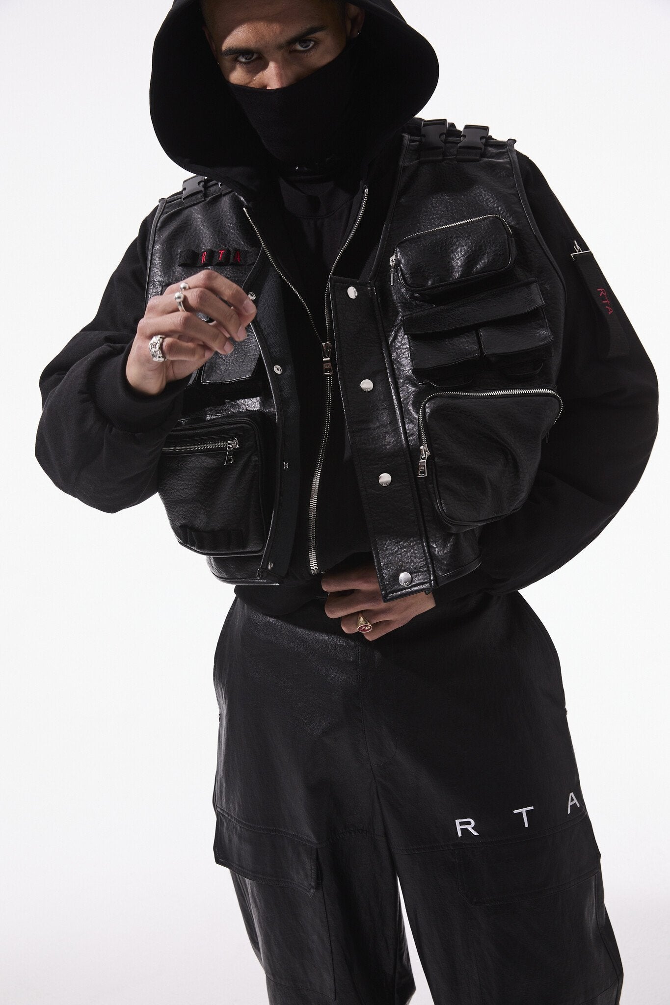 RTA Matte Black Tactical Geronimo Jacket
