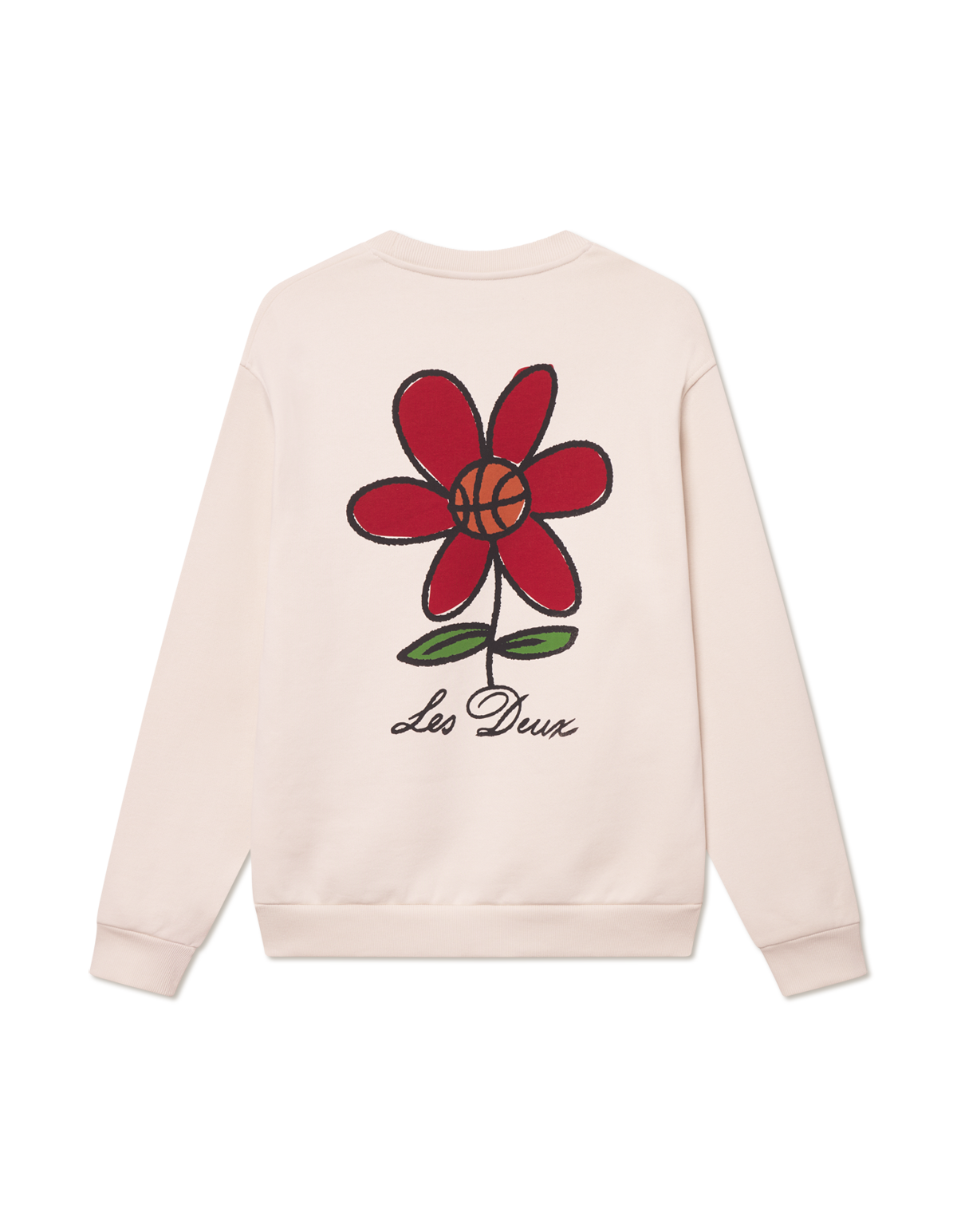 Les Deux Flower Basket Sweatshirt 'Ivory|1000836-215|Top Fashion