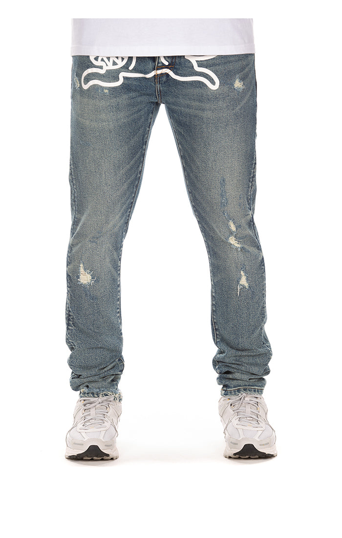 Icecream Mechanic Chocolate Jeans 'Blue Cherry' – Top Fashion