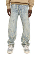Purple Brand Bead Splatter Destroy Denim