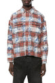 Purple Brand Plaid Embellished Shirt