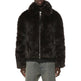 Purple Brand Faux Fur Shawl Jacket