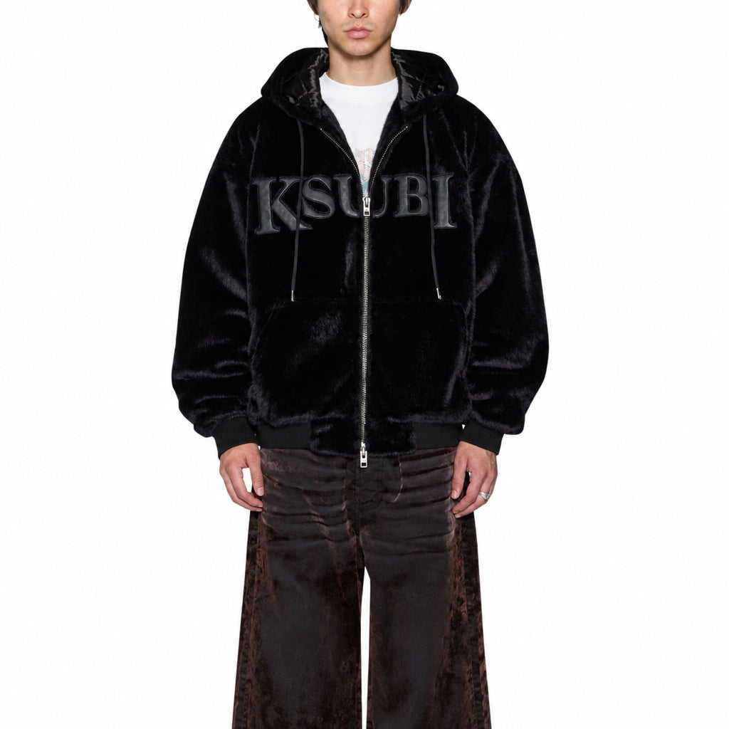 Ksubi Walkout Faux Fur Hooded Jacket 'Apex'|MFA26JK005-001|TF