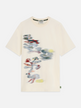 Scotch & Soda Embriodery Placed Artwork Loose-Fit Tee