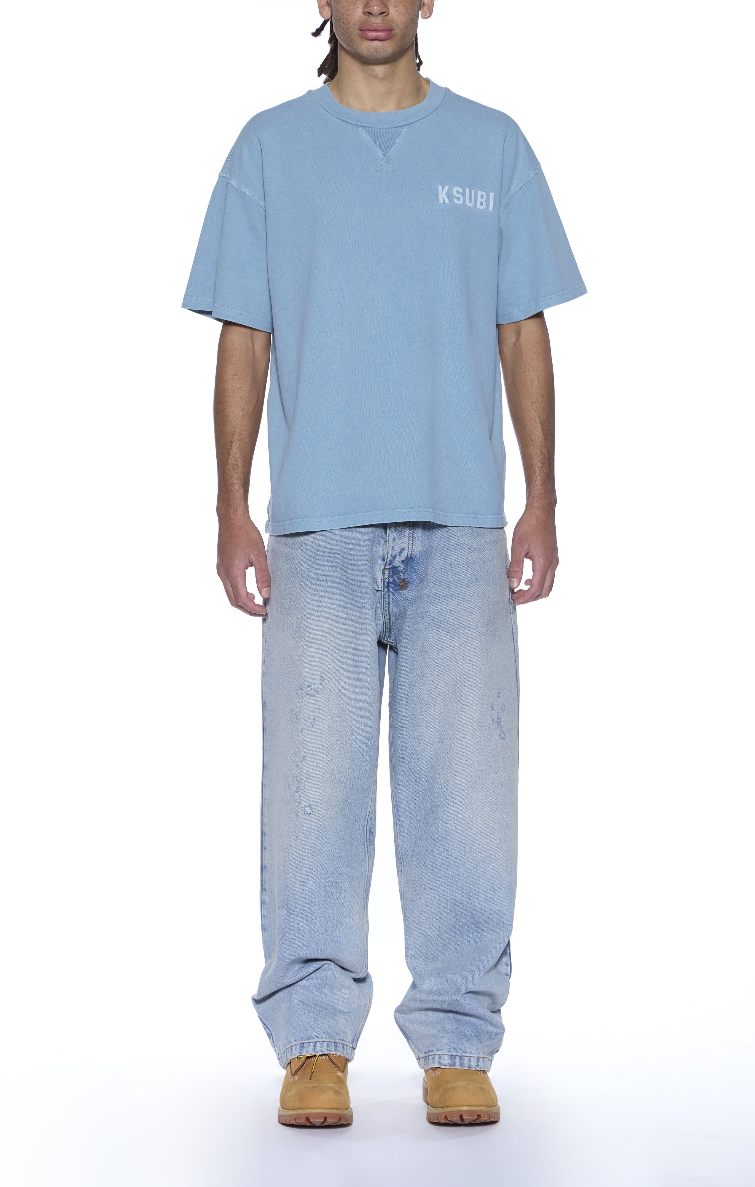 Ksubi K-lock Biggie Short Sleeve Tee 'Summer Blue'|MSP26TE009-045