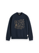 S&S Cross Stitch Artwork Relaxed-Fit Sweatshirt