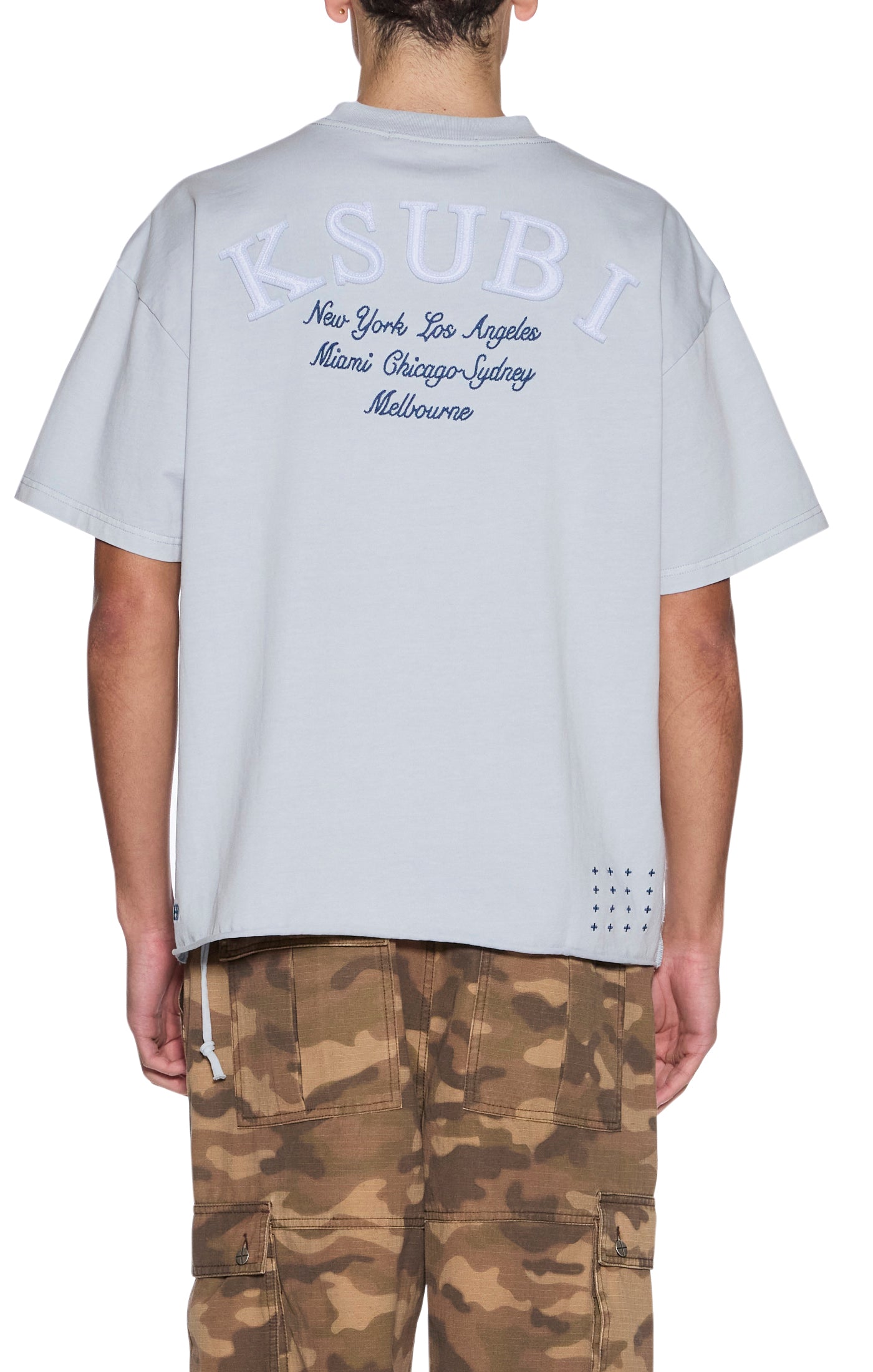 Ksubi Stellar Ekcess Short Sleeve Tee 'Ice Mist'|MPF26TE005-040|TF