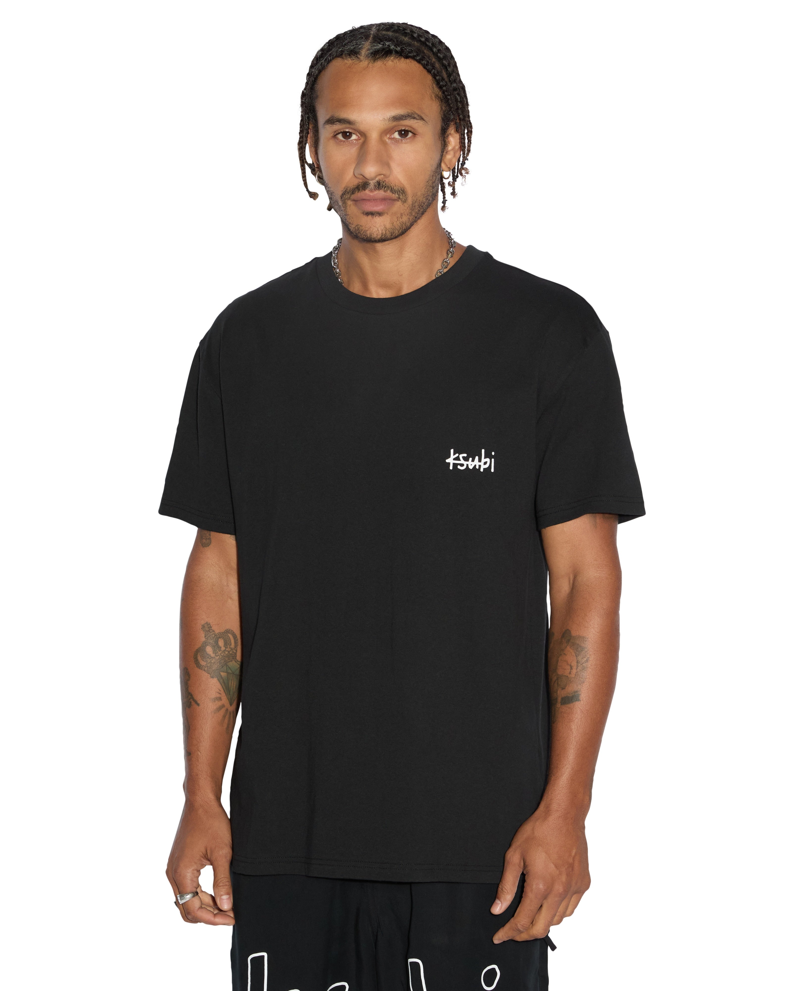 Ksubi All Day Biggie Short Sleeve Tee 'Jet Black'|MPF24TE012-1|TF