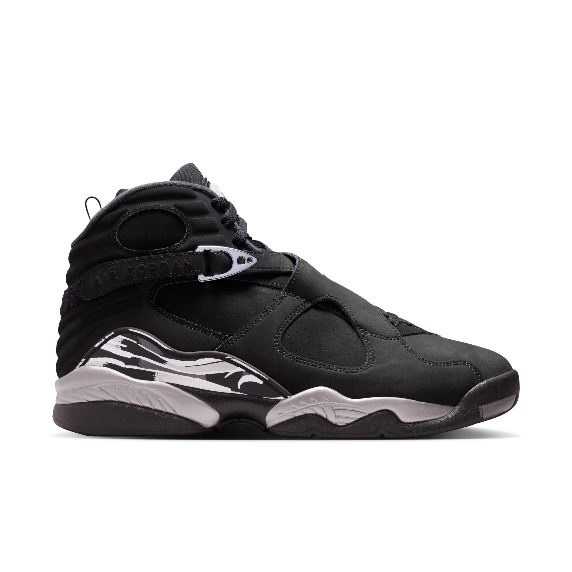 AIR JORDAN 8 RETRO 'BLACK/WHITE-LIGHT GRAPHITE' - 08 29 26