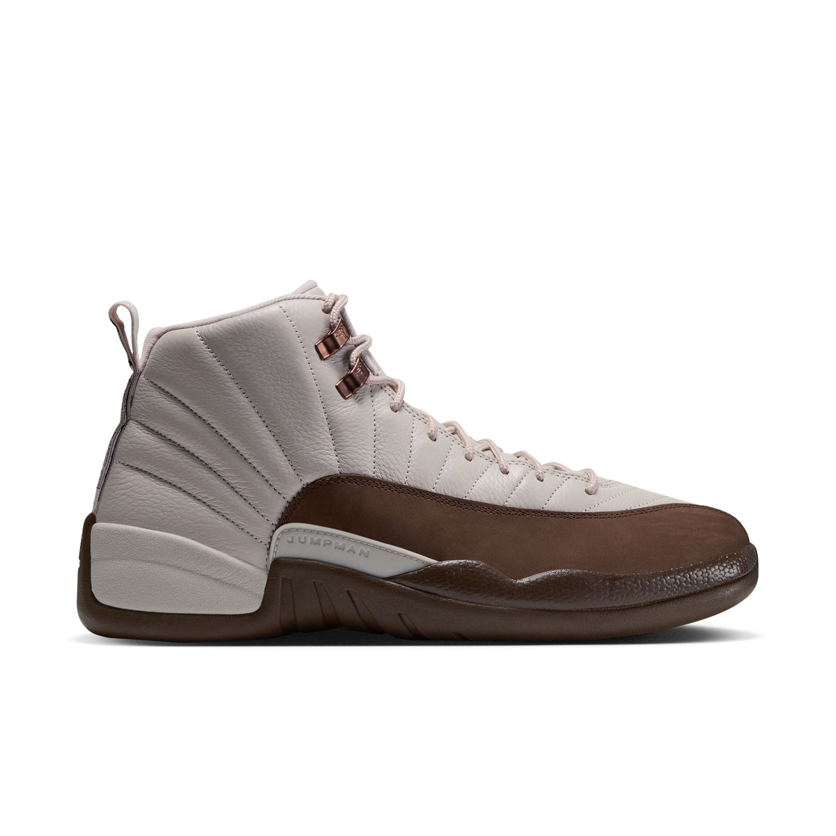 AIR JORDAN 12 RETRO 'LIGHT OREWOOD BROWN/CACAO WOW-CACAO WOW' - 10 24 26