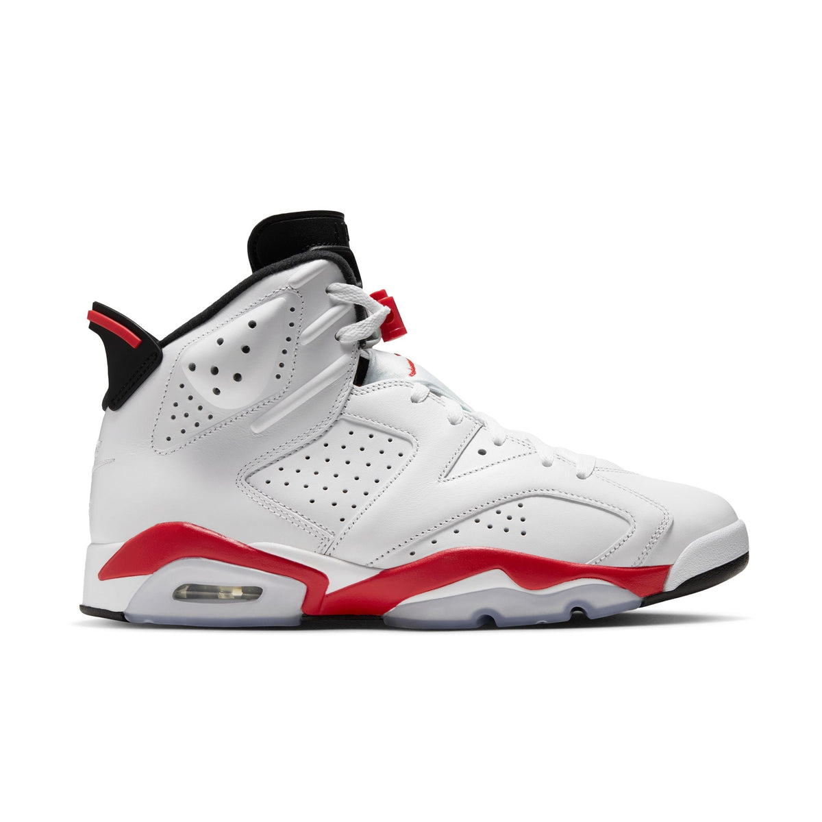 AIR JORDAN 6 RETRO 'WHITE/WHITE-LIGHT CRIMSON-BLACK' - 11 07 26
