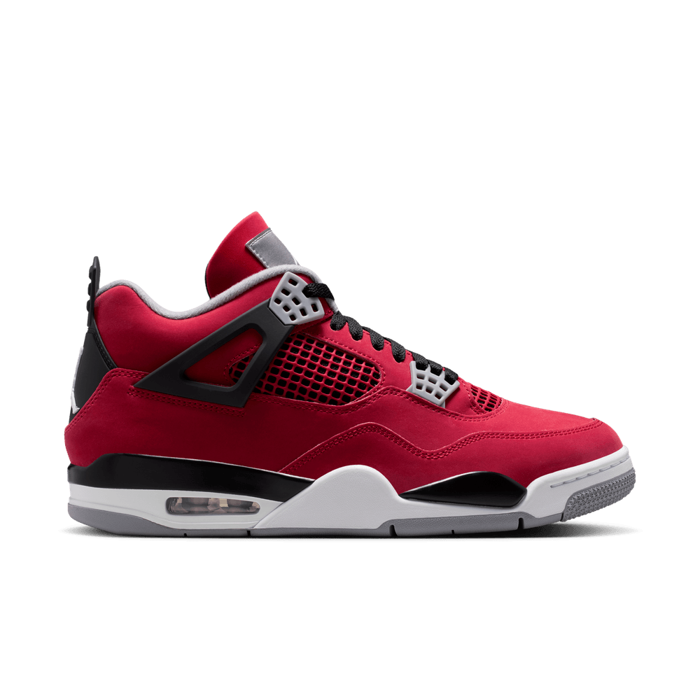 AIR JORDAN 4 RETRO "TORO" 'FIRE RED/WHITE-BLACK-CEMENT GREY' - 05 30 26