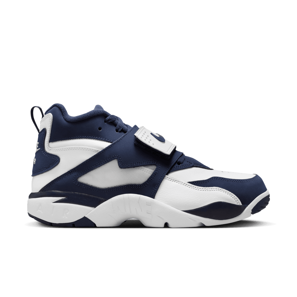 NIKE AIR DIAMOND TURF 'WHITE/COLLEGE NAVY-METALLIC SILVER' - 12 05 25