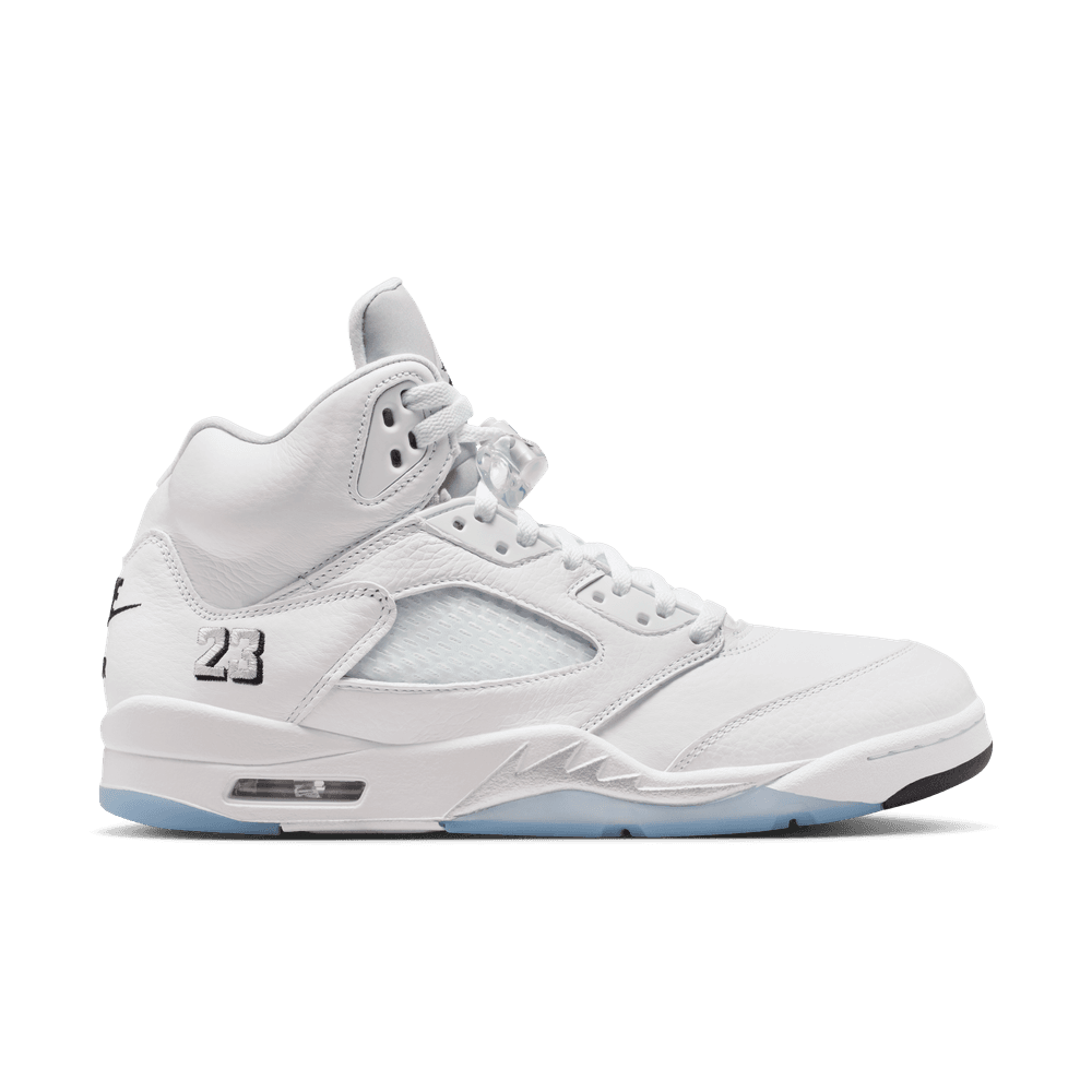 AIR JORDAN 5 RETRO 'WHITE/BLACK-METALLIC SILVER' - 04 25 26