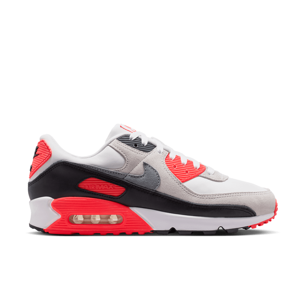 NIKE AIR MAX 90 QS "INFRARED 3M" 'WHITE/PARTICLE GREY-LIGHT SMOKE GREY-BLACK-INFRARED 23' - 03 13 26