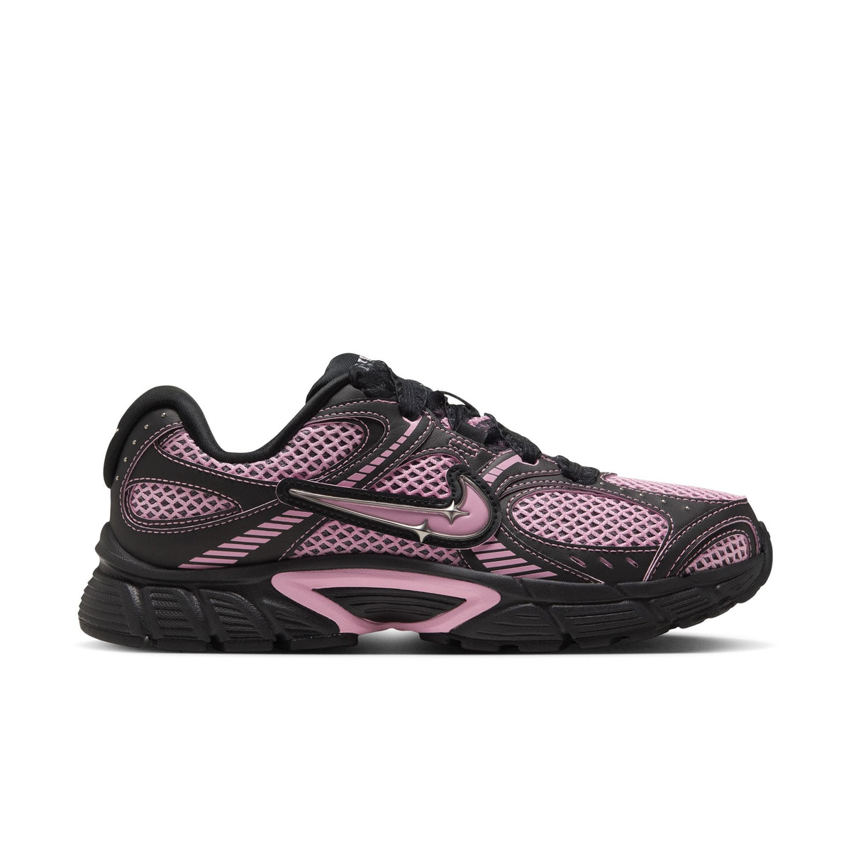 WOMEN'S NIKE V5 RNR 'BLACK/MEDIUM SOFT PINK-METALLIC SILVER' - 09 20 26