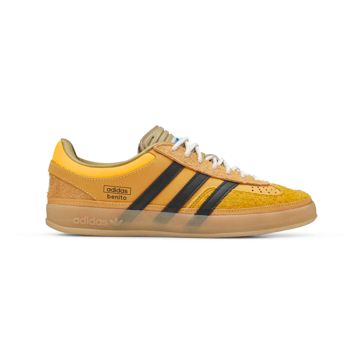 BAD BUNNY X ADIDAS GAZELLE INDOOR 'SOLAR GOLD/CORE BLACK/GUM' - 10 17 26