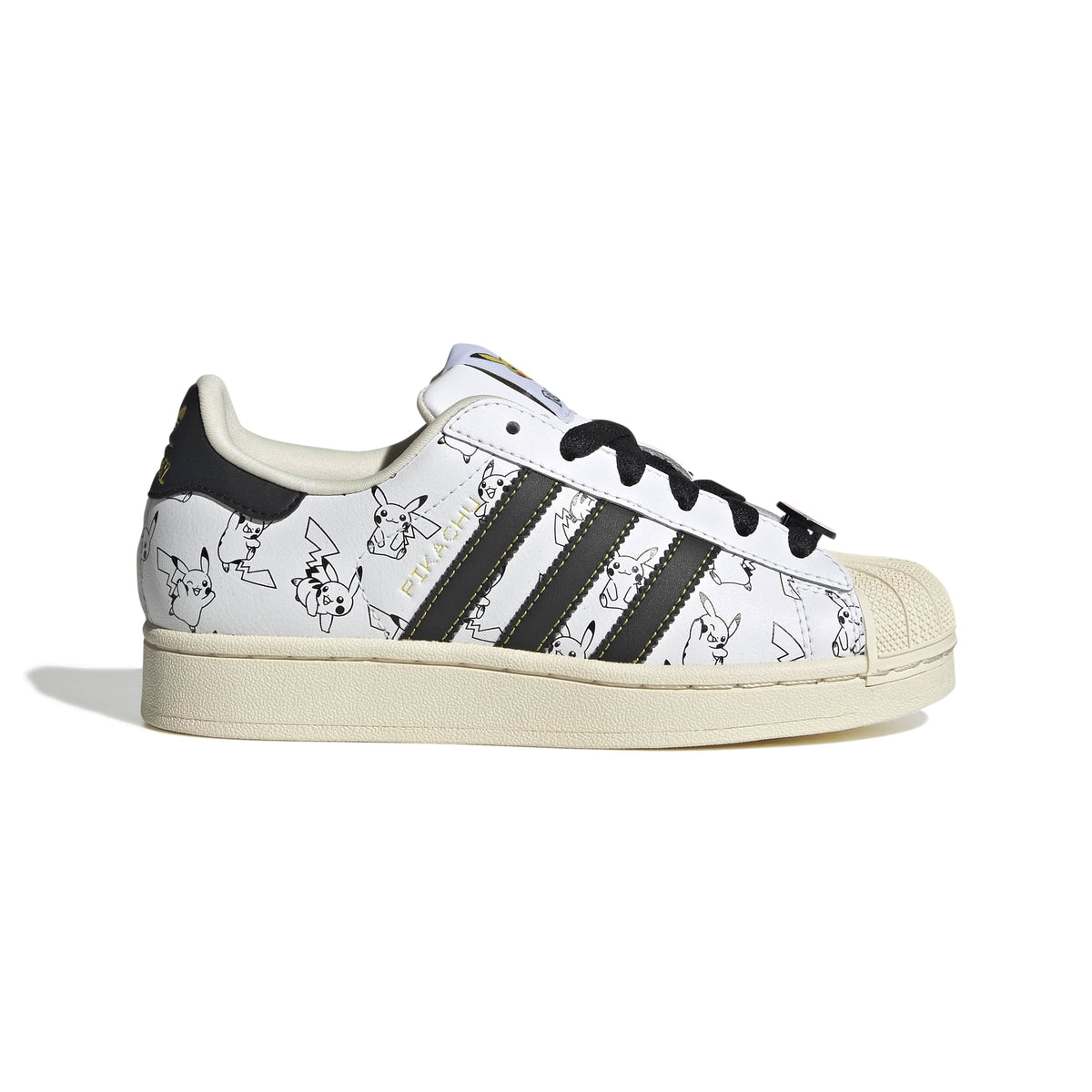 KIDS ADIDAS POKEMON SUPERSTAR II 'FOOTWEAR WHITE/CORE BLACK/METALLIC GOLD' - 09 26 26
