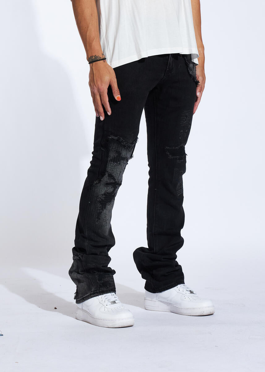 Crysp Denim Arch Flare Pant