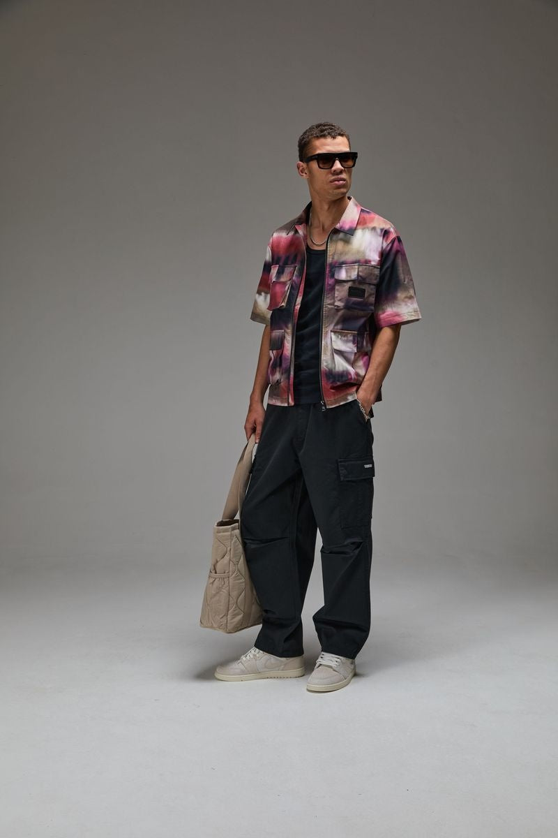 Criminal Damage Photo Print Zip Shirt