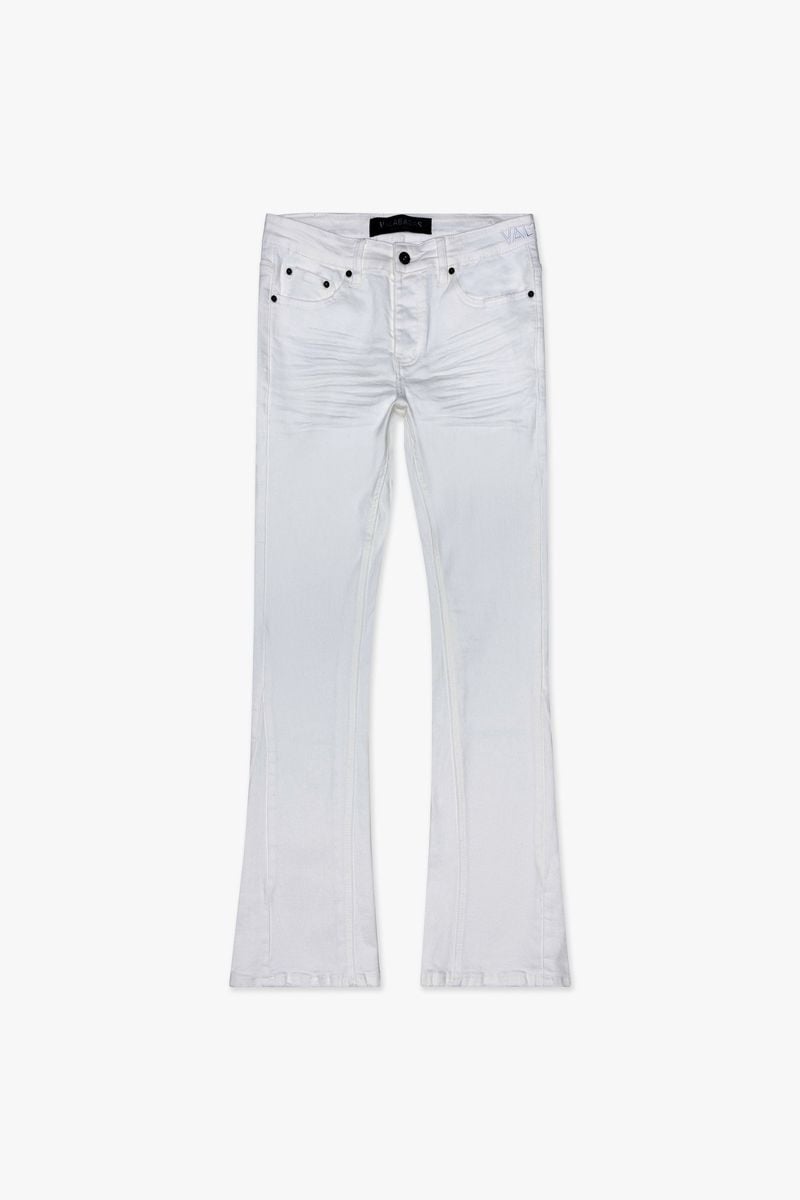 Valabasas Mr. Stacked Denim Pant 'White|VLBS-VJ3-1005-WHT|Top Fashion