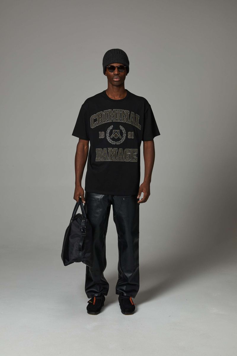 Criminal Damage Western Studded Tee