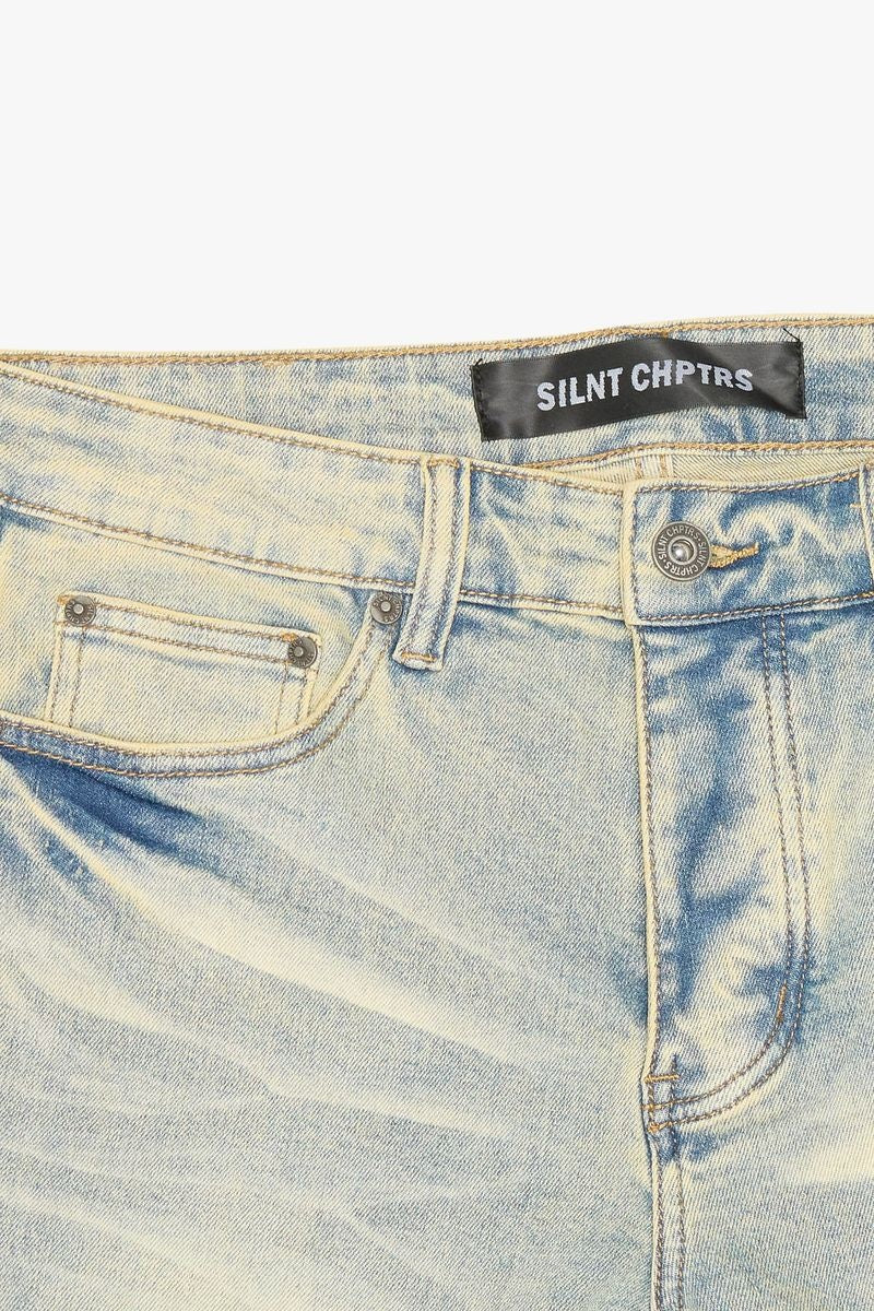 Silnt Chpters Stacked Denim Pant