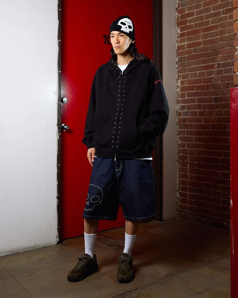 Pleasures Skull Jorts