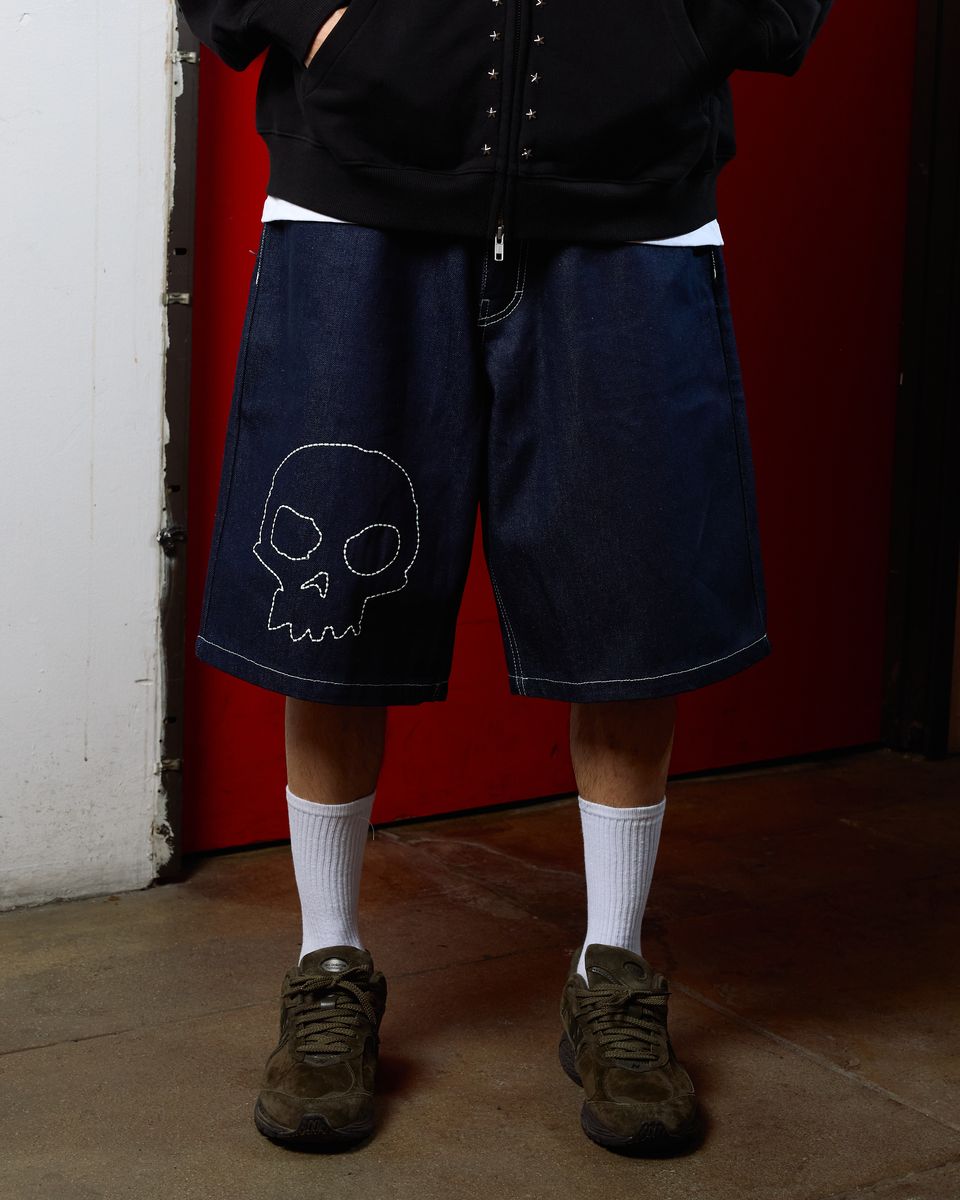 Pleasures Skull Jorts