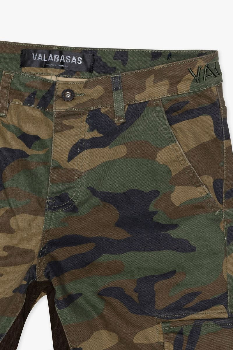 Valabasas Commander Stacked Flare Jean 'Foliage Green|Top Fashion