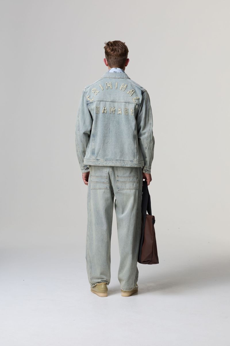 Criminal Damage Wavy Denim Jacket
