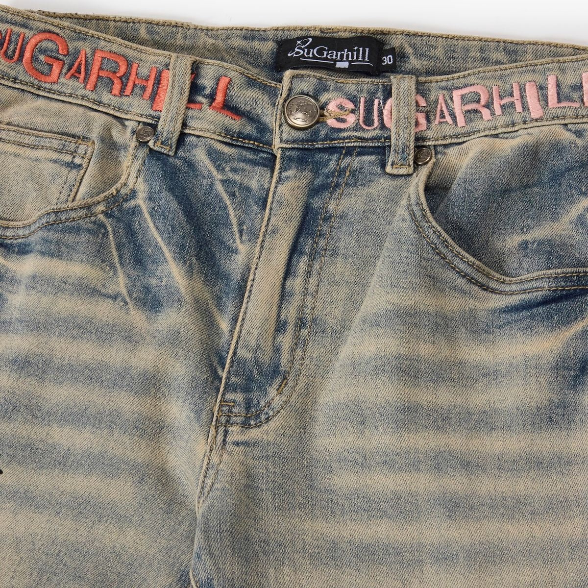 Sugarhill Disco Relaxed Fit Jeans 'Blue Wheat|SH25-FALL-58|Top Fashion