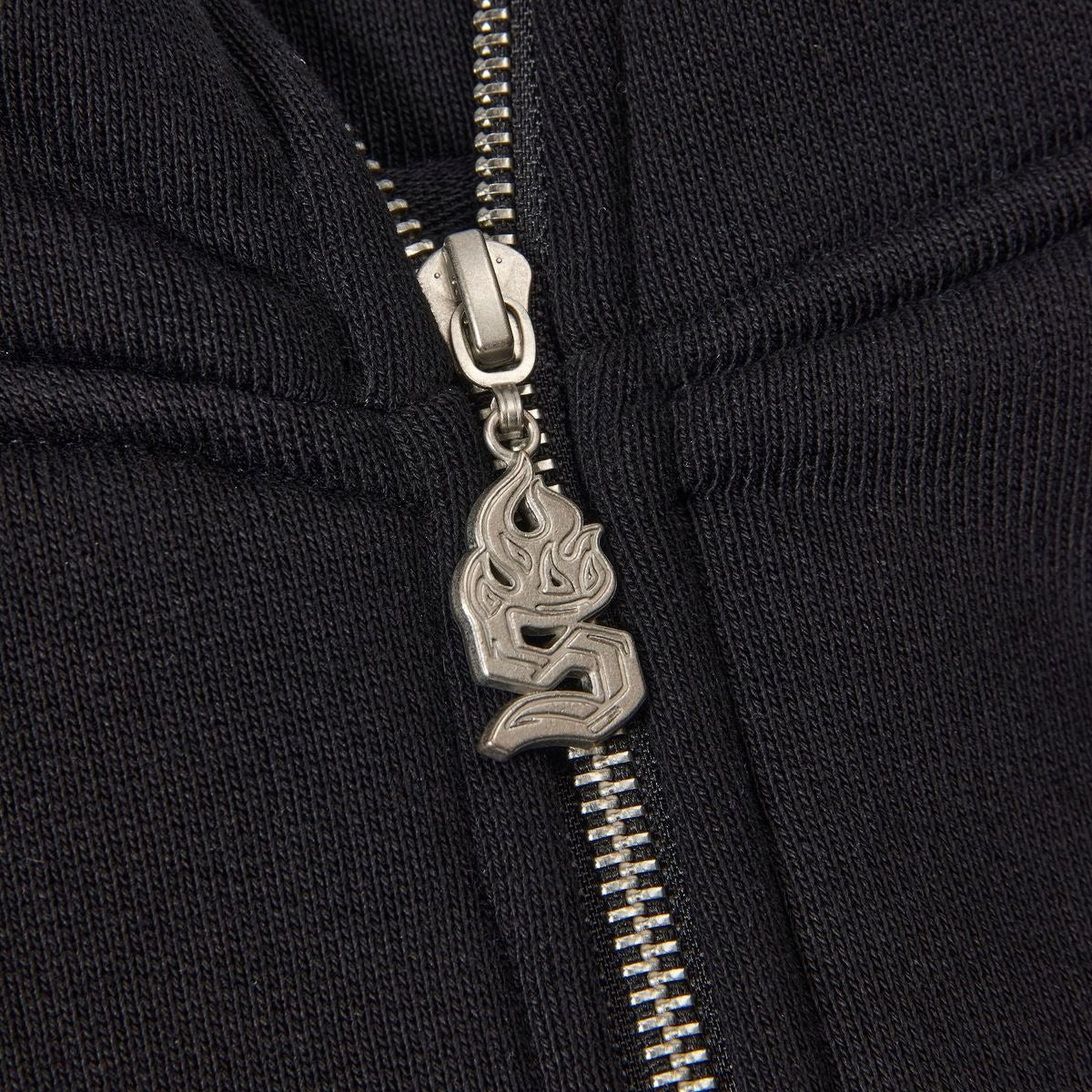 Sugarhill Katana Raw Hem Zip Hoodie 'Black|SH25-FALL-20|Top Fashion