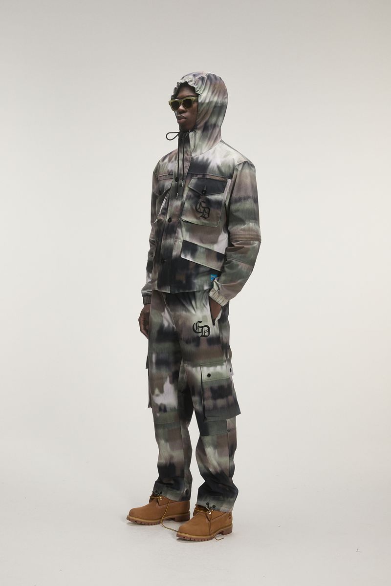 Criminal Damage Blurred Camo Cargo Pant