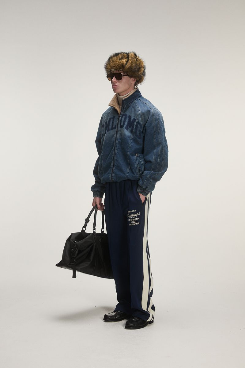 Criminal Damage Logo Stencil Denim Jacket