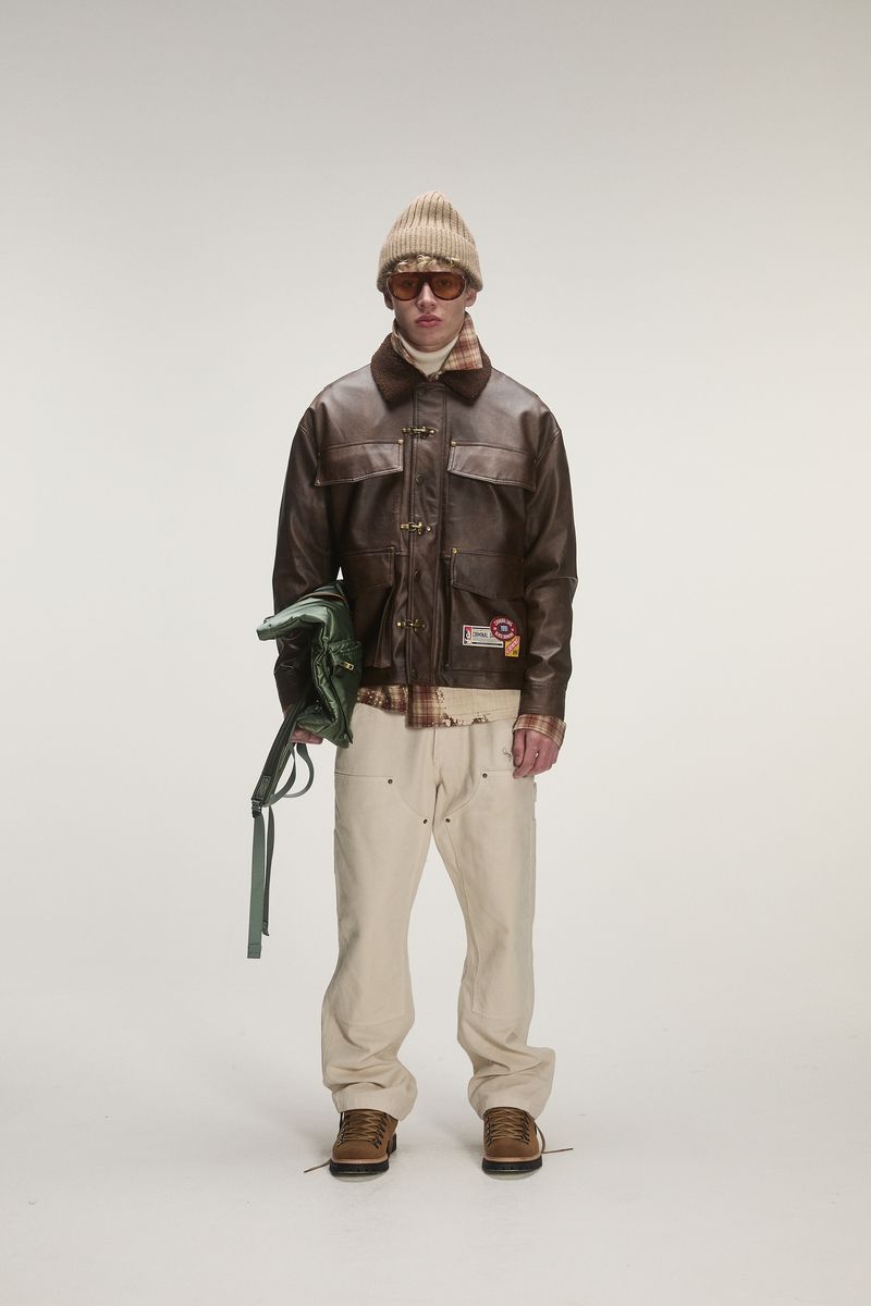Criminal Damage Leather Fire Clip Jacket