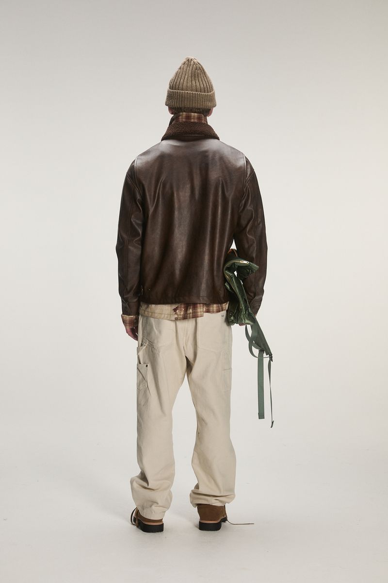 Criminal Damage Leather Fire Clip Jacket