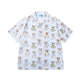 Market Teddy Striped Short Sleeve Woven Shirt