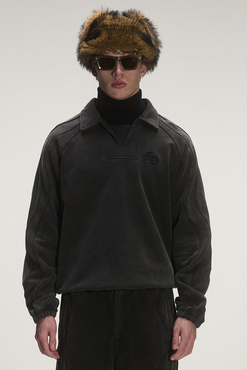 Criminal Damage Wavy Seam Training Top